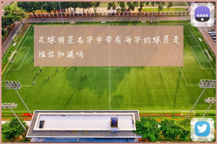 足球明星名字中带有海字的球员是谁你知道吗